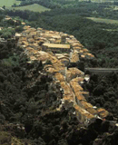Vue aérienne de Montolieu